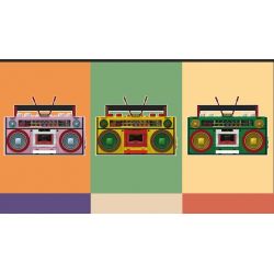 INSPIRE QD33001 33001 non  MÁY GHI ÂM CỔ ĐIỂN bộ đồ chơi xếp lắp ráp ghép mô hình TAP RECORDER VOICE OF THE TIMES