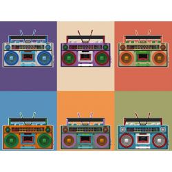 INSPIRE QD33001 33001 non  MÁY GHI ÂM CỔ ĐIỂN bộ đồ chơi xếp lắp ráp ghép mô hình TAP RECORDER VOICE OF THE TIMES