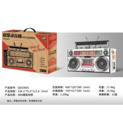 INSPIRE QD33001 33001 non  MÁY GHI ÂM CỔ ĐIỂN bộ đồ chơi xếp lắp ráp ghép mô hình TAP RECORDER VOICE OF THE TIMES