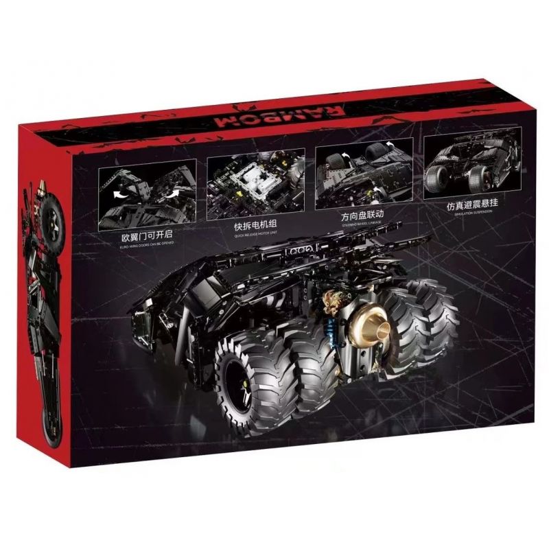 K BOX SHARP MODEL JIMU LIANGPIN 10517 non  CỖ XE NGƯỜI DƠI tỷ lệ 1:8 bộ đồ chơi xếp lắp ráp ghép mô hình The  Batman Movie RAMBOM Người Dơi Bảo Vệ Gotham 2830 khối