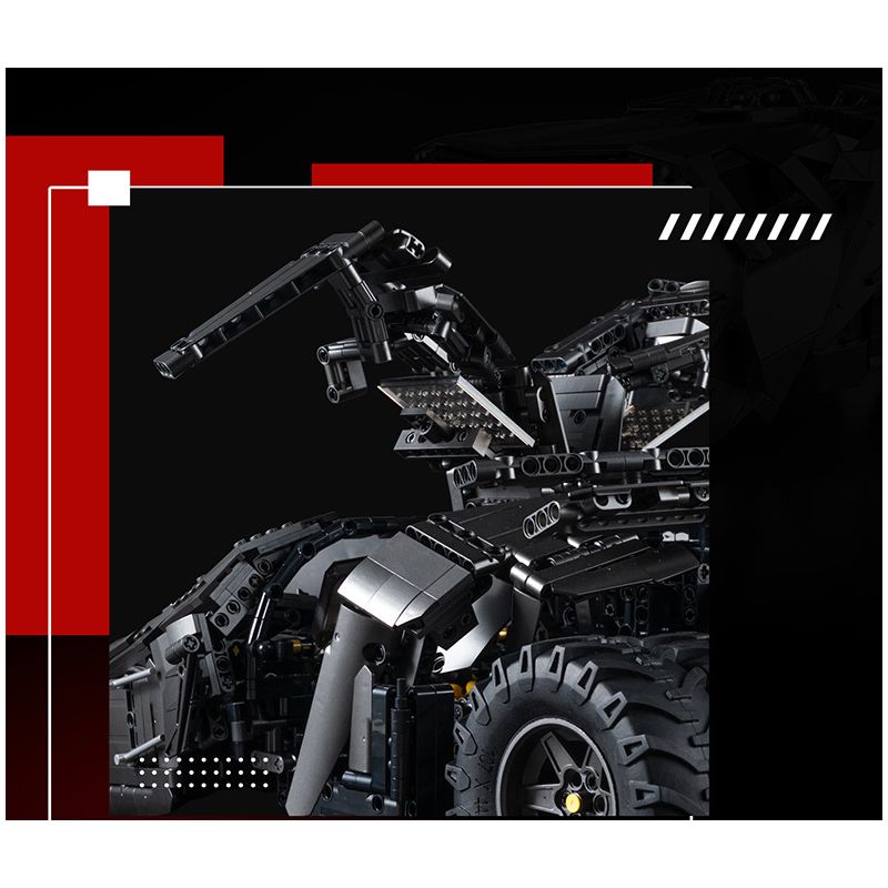 K BOX SHARP MODEL JIMU LIANGPIN 10517 non  CỖ XE NGƯỜI DƠI tỷ lệ 1:8 bộ đồ chơi xếp lắp ráp ghép mô hình The  Batman Movie RAMBOM Người Dơi Bảo Vệ Gotham 2830 khối