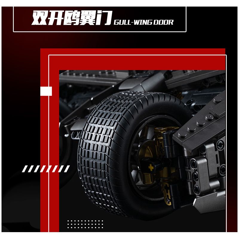 K BOX SHARP MODEL JIMU LIANGPIN 10517 non  CỖ XE NGƯỜI DƠI tỷ lệ 1:8 bộ đồ chơi xếp lắp ráp ghép mô hình The  Batman Movie RAMBOM Người Dơi Bảo Vệ Gotham 2830 khối