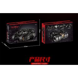 K BOX SHARP MODEL JIMU LIANGPIN 10517 non  CỖ XE NGƯỜI DƠI tỷ lệ 1:8 bộ đồ chơi xếp lắp ráp ghép mô hình The  Batman Movie RAMBOM Người Dơi Bảo Vệ Gotham 2830 khối