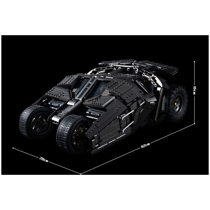 K BOX SHARP MODEL JIMU LIANGPIN 10517 non  CỖ XE NGƯỜI DƠI tỷ lệ 1:8 bộ đồ chơi xếp lắp ráp ghép mô hình The  Batman Movie RAMBOM Người Dơi Bảo Vệ Gotham 2830 khối