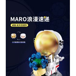 PLEYERID M38-P8002 P8002 8002 M38P8002 38-P8002 non  ĐỒ TRANG TRÍ MÁY TÍNH ĐỂ BÀN PHI HÀNH GIA 3 LOẠI bộ đồ chơi xếp lắp ráp ghép mô hình