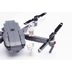 DJI 32008 non  MÁY BAY KHÔNG NGƯỜI LÁI DJI bộ đồ chơi xếp lắp ráp ghép mô hình Creator MAVICPRO BRICK Sáng Tạo