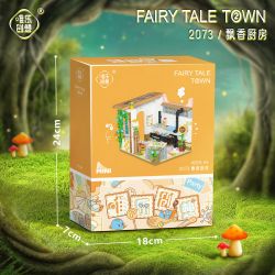 WEIGHT 2073 non  HƯƠNG THƠM NHÀ BẾP bộ đồ chơi xếp lắp ráp ghép mô hình Creator FAIRY TALE TOWN Sáng Tạo