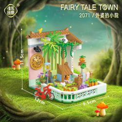 WEIGHT 2071 non  SÂN NHÀ BÀ NGOẠI bộ đồ chơi xếp lắp ráp ghép mô hình Creator FAIRY TALE TOWN Sáng Tạo