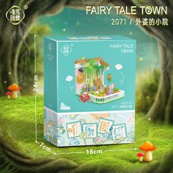 WEIGHT 2071 non  SÂN NHÀ BÀ NGOẠI bộ đồ chơi xếp lắp ráp ghép mô hình Creator FAIRY TALE TOWN Sáng Tạo
