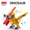 ACHKO 20034 non  ĐÈN FLASH MÁT MẺ bộ đồ chơi xếp lắp ráp ghép mô hình DINOSAUR COOL GUY 199 khối