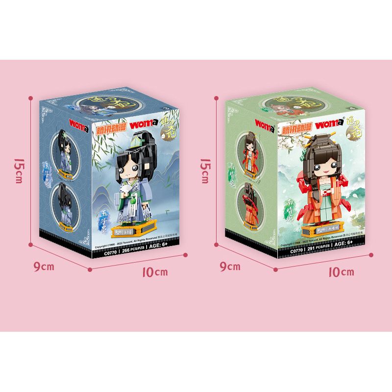 WOMA C0770 0770 non  TONGLINGFEI 4 PHONG CÁCH bộ đồ chơi xếp lắp ráp ghép mô hình Movie & Game Phim Và Trò Chơi 1106 khối