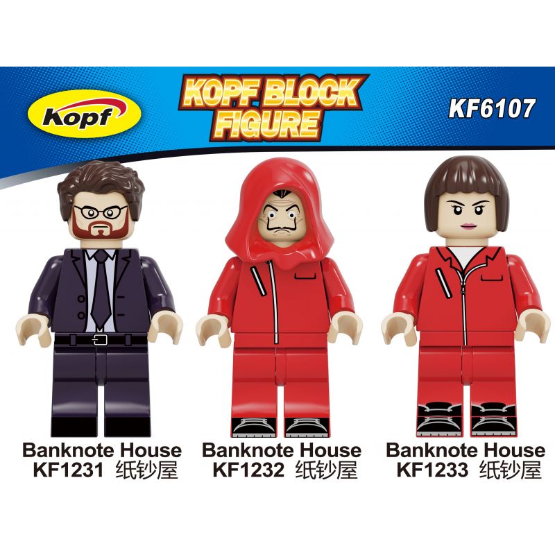 KOPF KF6107 6107 KF1231 1231 KF1232 1232 KF1233 1233 non Lego BILL OF PAPER. bộ đồ chơi xếp lắp ráp ghép mô hình BANKNOTE HOUSE