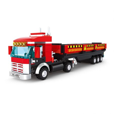 WANGE LIGAO DR.LUCK 4970 non  XE CHỞ HÀNG NẶNG bộ đồ chơi xếp lắp ráp ghép mô hình City HEAVY TRUCK Thành Phố 323 khối