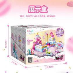 GUDI 30005 non  CÔNG CHÚA TÌNH YÊU 4 LOẠI PHÒNG NGỦ CỦA NGƯỜI ANNIE PIANO XƯỞNG VẼ KẸO bộ đồ chơi xếp lắp ráp ghép mô hình Girl PRINCESS CANDY Con Gái 794 khối