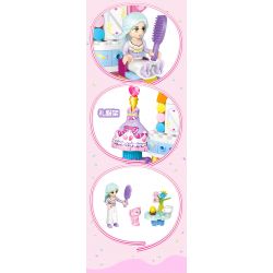 GUDI 30005 non  CÔNG CHÚA TÌNH YÊU 4 LOẠI PHÒNG NGỦ CỦA NGƯỜI ANNIE PIANO XƯỞNG VẼ KẸO bộ đồ chơi xếp lắp ráp ghép mô hình Girl PRINCESS CANDY Con Gái 794 khối