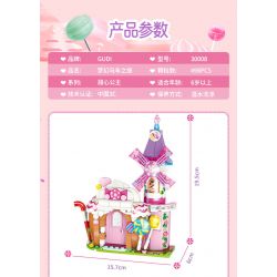 GUDI 30008 non  CÔNG CHÚA NGỌT NGÀO CHUYẾN XE NGỰA TRONG MƠ bộ đồ chơi xếp lắp ráp ghép mô hình Girl Con Gái 498 khối