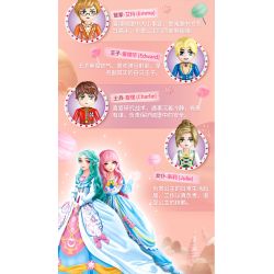 GUDI 30010 non  CÔNG CHÚA TÌNH YÊU LÂU ĐÀI BĂNG GIÁ bộ đồ chơi xếp lắp ráp ghép mô hình Girl Con Gái 1082 khối