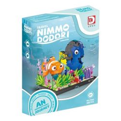 DK 7002 non  THẾ GIỚI DƯỚI NƯỚC NEMOMO VÀ DOLLY bộ đồ chơi xếp lắp ráp ghép mô hình Movie & Game TRAVEL NIMMO DODORI Phim Và Trò Chơi 886 khối