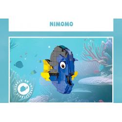 DK 7002 non  THẾ GIỚI DƯỚI NƯỚC NEMOMO VÀ DOLLY bộ đồ chơi xếp lắp ráp ghép mô hình Movie & Game TRAVEL NIMMO DODORI Phim Và Trò Chơi 886 khối