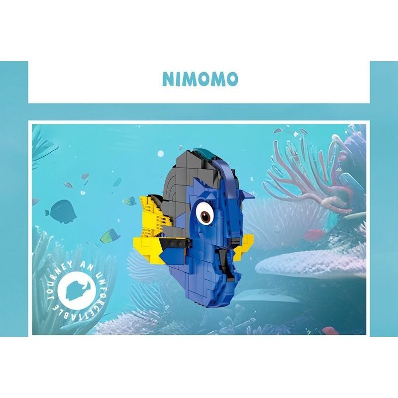 DK 7002 non  THẾ GIỚI DƯỚI NƯỚC NEMOMO VÀ DOLLY bộ đồ chơi xếp lắp ráp ghép mô hình Movie & Game TRAVEL NIMMO DODORI Phim Và Trò Chơi 886 khối