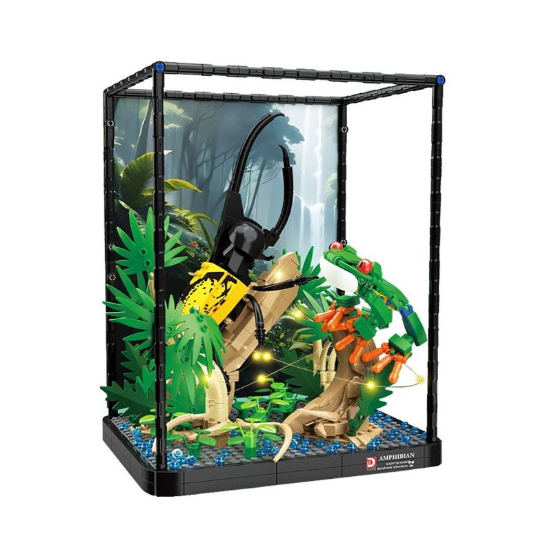 DK 7019 non Lego RỪNG NHIỆT ĐỚI bộ đồ chơi xếp lắp ráp ghép mô hình Movie & Game RAINY SEASON AMPHIBIAN RAINFOREST ADVENTIRE Phim Và Trò Chơi 889 khối