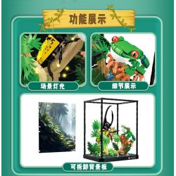 DK 7019 non  RỪNG NHIỆT ĐỚI bộ đồ chơi xếp lắp ráp ghép mô hình Movie & Game RAINY SEASON AMPHIBIAN RAINFOREST ADVENTIRE Phim Và Trò Chơi 889 khối