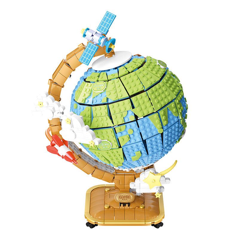 WEKKI 506501 non Lego KHỐI CẦU bộ đồ chơi xếp lắp ráp ghép mô hình Creator GLOBE Sáng Tạo