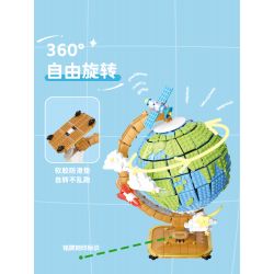 WEKKI 506501 non  KHỐI CẦU bộ đồ chơi xếp lắp ráp ghép mô hình Creator GLOBE Sáng Tạo