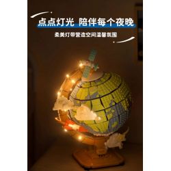 WEKKI 506501 non  KHỐI CẦU bộ đồ chơi xếp lắp ráp ghép mô hình Creator GLOBE Sáng Tạo