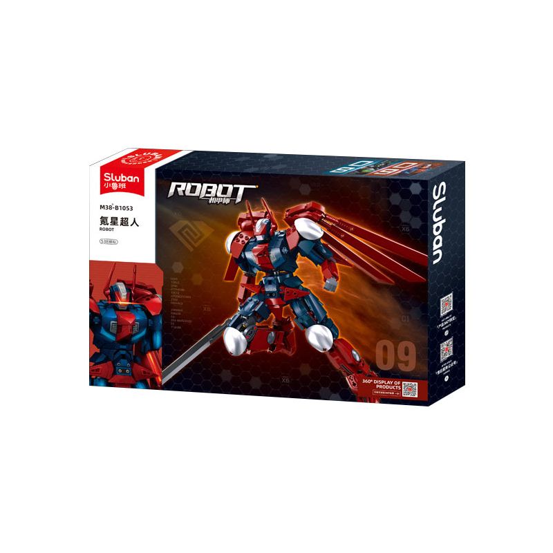 SLUBAN M38-B1053 B1053 1053 M38B1053 38-B1053 non  WARCASTER SIÊU NHÂN KRYPTONIAN bộ đồ chơi xếp lắp ráp ghép mô hình ROBOT 538 khối