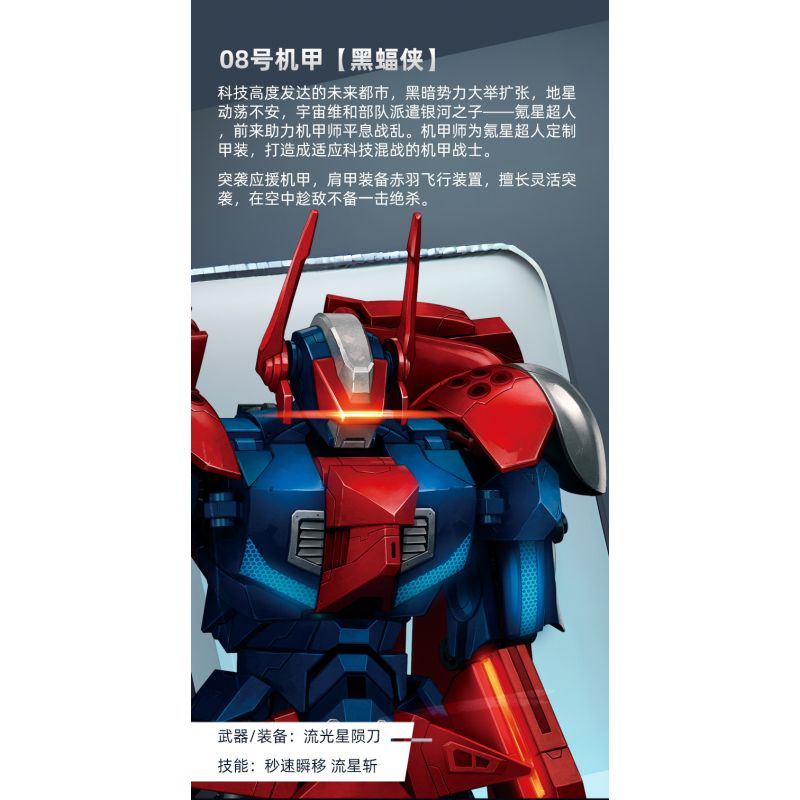 SLUBAN M38-B1053 B1053 1053 M38B1053 38-B1053 non  WARCASTER SIÊU NHÂN KRYPTONIAN bộ đồ chơi xếp lắp ráp ghép mô hình ROBOT 538 khối