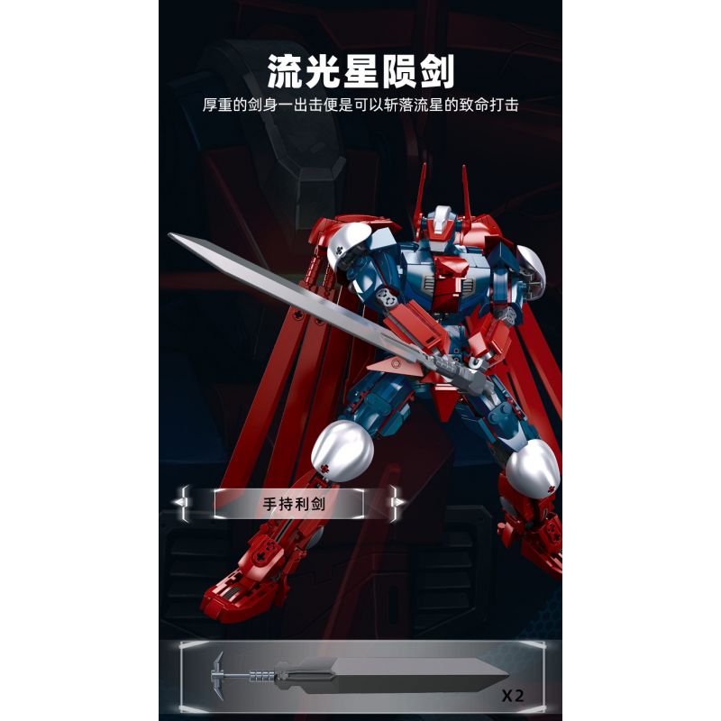 SLUBAN M38-B1053 B1053 1053 M38B1053 38-B1053 non  WARCASTER SIÊU NHÂN KRYPTONIAN bộ đồ chơi xếp lắp ráp ghép mô hình ROBOT 538 khối