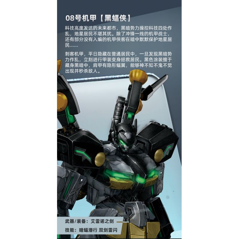 SLUBAN M38-B1052 B1052 1052 M38B1052 38-B1052 non  WARCASTER DƠI ĐEN bộ đồ chơi xếp lắp ráp ghép mô hình ROBOT 534 khối