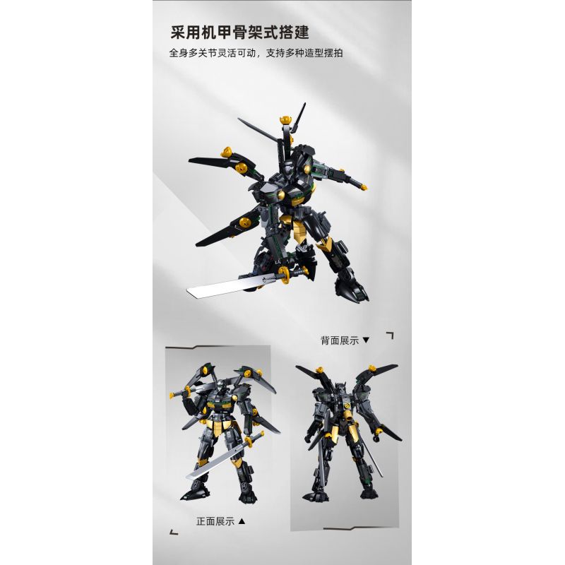 SLUBAN M38-B1052 B1052 1052 M38B1052 38-B1052 non  WARCASTER DƠI ĐEN bộ đồ chơi xếp lắp ráp ghép mô hình ROBOT 534 khối