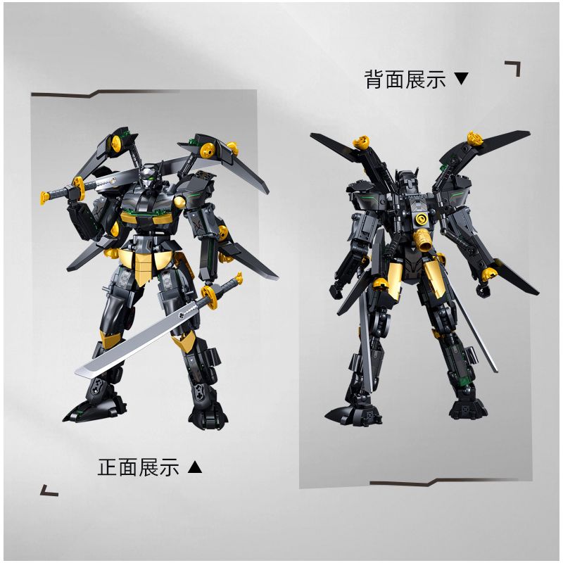 SLUBAN M38-B1052 B1052 1052 M38B1052 38-B1052 non  WARCASTER DƠI ĐEN bộ đồ chơi xếp lắp ráp ghép mô hình ROBOT 534 khối