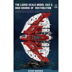 REOBRIX 99006 non  TÀU CON THOI KHỔNG LỒ T6 bộ đồ chơi xếp lắp ráp ghép mô hình Star Wars T6 SHUTTLE Chiến Tranh Giữa Các Vì Sao 5749 khối