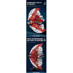 REOBRIX 99006 non  TÀU CON THOI KHỔNG LỒ T6 bộ đồ chơi xếp lắp ráp ghép mô hình Star Wars T6 SHUTTLE Chiến Tranh Giữa Các Vì Sao 5749 khối