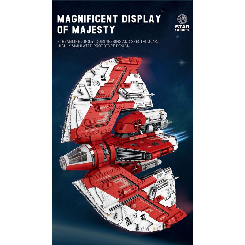 REOBRIX 99006 non  TÀU CON THOI KHỔNG LỒ T6 bộ đồ chơi xếp lắp ráp ghép mô hình Star Wars T6 SHUTTLE Chiến Tranh Giữa Các Vì Sao 5749 khối