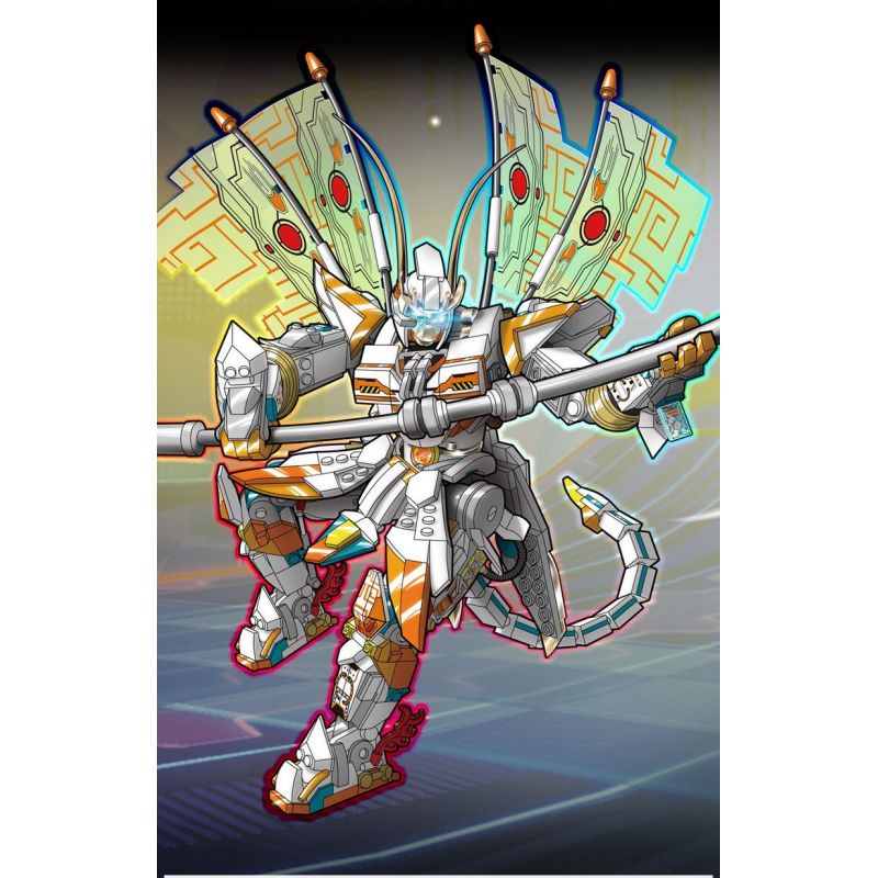 Kazi KY8094 8094 non  S WALKER CYBER ​​​​MECHA bộ đồ chơi xếp lắp ráp ghép mô hình 1059 khối