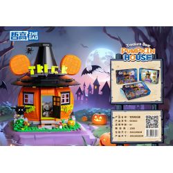 ZHEGAO 663013 non  NHÀ BÍ NGÔ BAO XIONG bộ đồ chơi xếp lắp ráp ghép mô hình Pirates Of The Caribbean TREASURE BEAR PUMPKIN HOUSE Cướp Biển Vùng Caribe 1300 khối