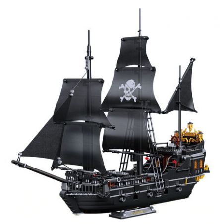 ZHEGAO 653000 non  TÀU CƯỚP BIỂN BLACK MAGICIAN bộ đồ chơi xếp lắp ráp ghép mô hình Pirates Of The Caribbean BLACK SORCERER Cướp Biển Vùng Caribe 1424 khối