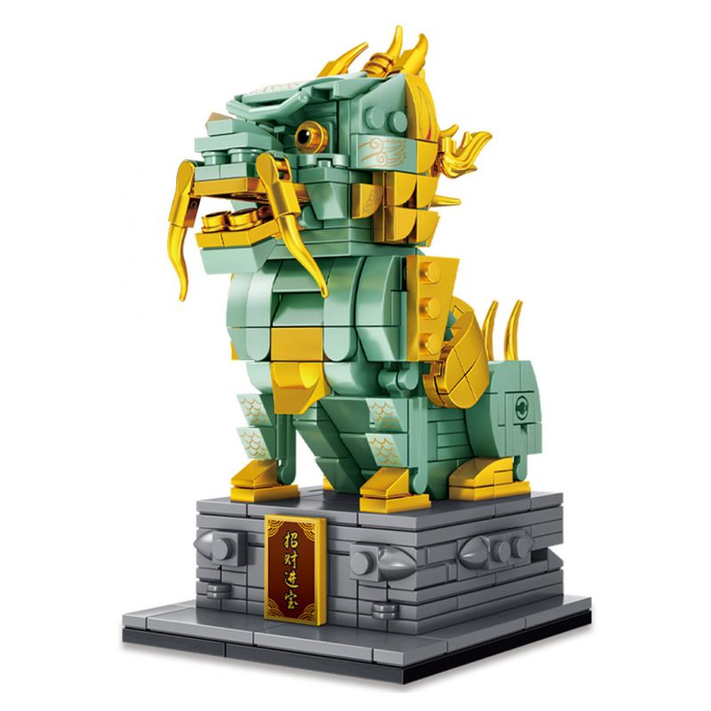 LE YI 88066 non Lego QUÁI VẬT TỐT LÀNH QILIN bộ đồ chơi xếp lắp ráp ghép mô hình 432 khối