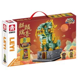 LE YI 88066 non  QUÁI VẬT TỐT LÀNH QILIN bộ đồ chơi xếp lắp ráp ghép mô hình 432 khối