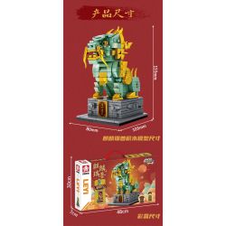 LE YI 88066 non  QUÁI VẬT TỐT LÀNH QILIN bộ đồ chơi xếp lắp ráp ghép mô hình 432 khối