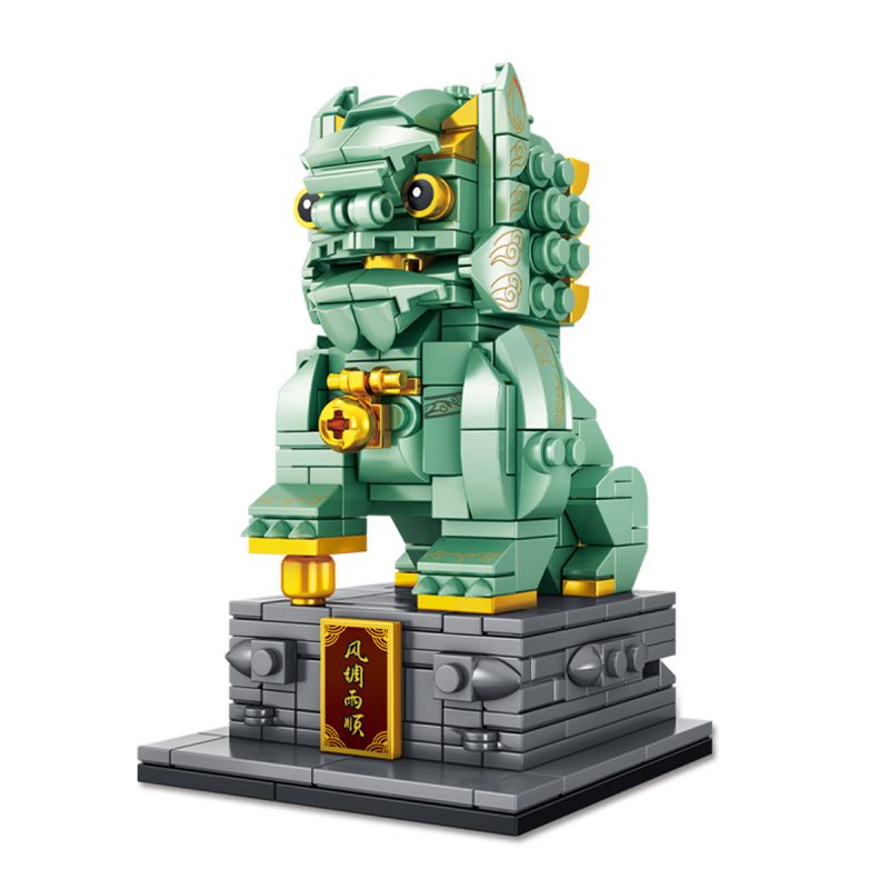 LE YI 88065 non Lego SƯ TỬ VÀNG ĐỘNG VẬT TỐT LÀNH bộ đồ chơi xếp lắp ráp ghép mô hình 402 khối