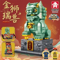 LE YI 88065 non  SƯ TỬ VÀNG ĐỘNG VẬT TỐT LÀNH bộ đồ chơi xếp lắp ráp ghép mô hình 402 khối