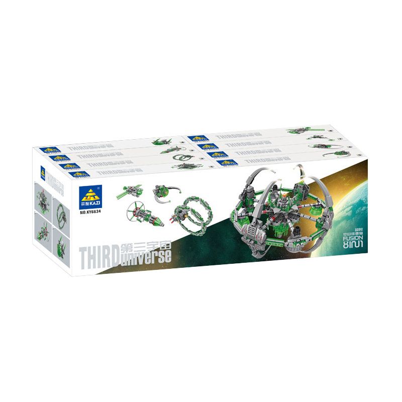 Kazi KY6634 6634 non  VŨ TRỤ 3 8 TỔ HỢP MA SIÊU THỨ NGUYÊN bộ đồ chơi xếp lắp ráp ghép mô hình THIRD UNIVERSE 1097 khối
