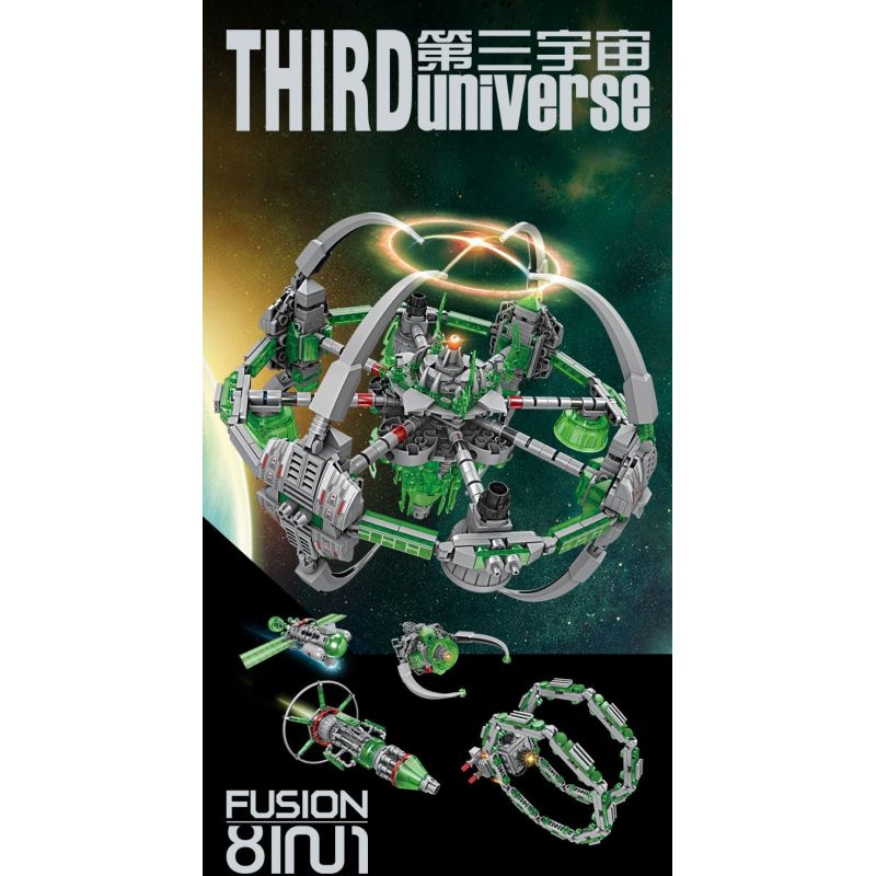 Kazi KY6634 6634 non  VŨ TRỤ 3 8 TỔ HỢP MA SIÊU THỨ NGUYÊN bộ đồ chơi xếp lắp ráp ghép mô hình THIRD UNIVERSE 1097 khối