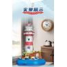 ZHEGAO 663007 non  NGỌN HẢI ĐĂNG ĐẢO ÂM NHẠC bộ đồ chơi xếp lắp ráp ghép mô hình Creator LIGHTHOUSE MUSIC BOX Sáng Tạo 909 khối