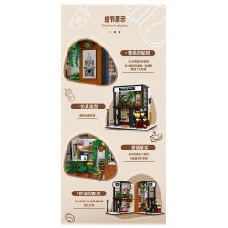 MorkModel 031066 Mork Model 031066 non  CAFE NGÔN NGỮ HOA bộ đồ chơi xếp lắp ráp ghép mô hình Creator COFFEE HOUSE Sáng Tạo 1454 khối